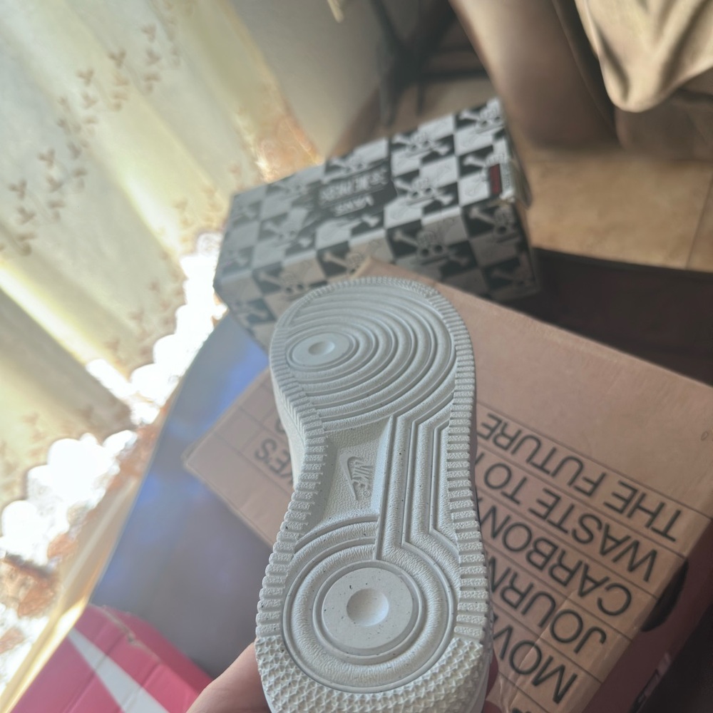 Nike White and Silver Sneakers - Picture 3 of 3